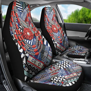 Nigeria Traditional Coral Bead Attire Car Seat Cover Tribal African Style