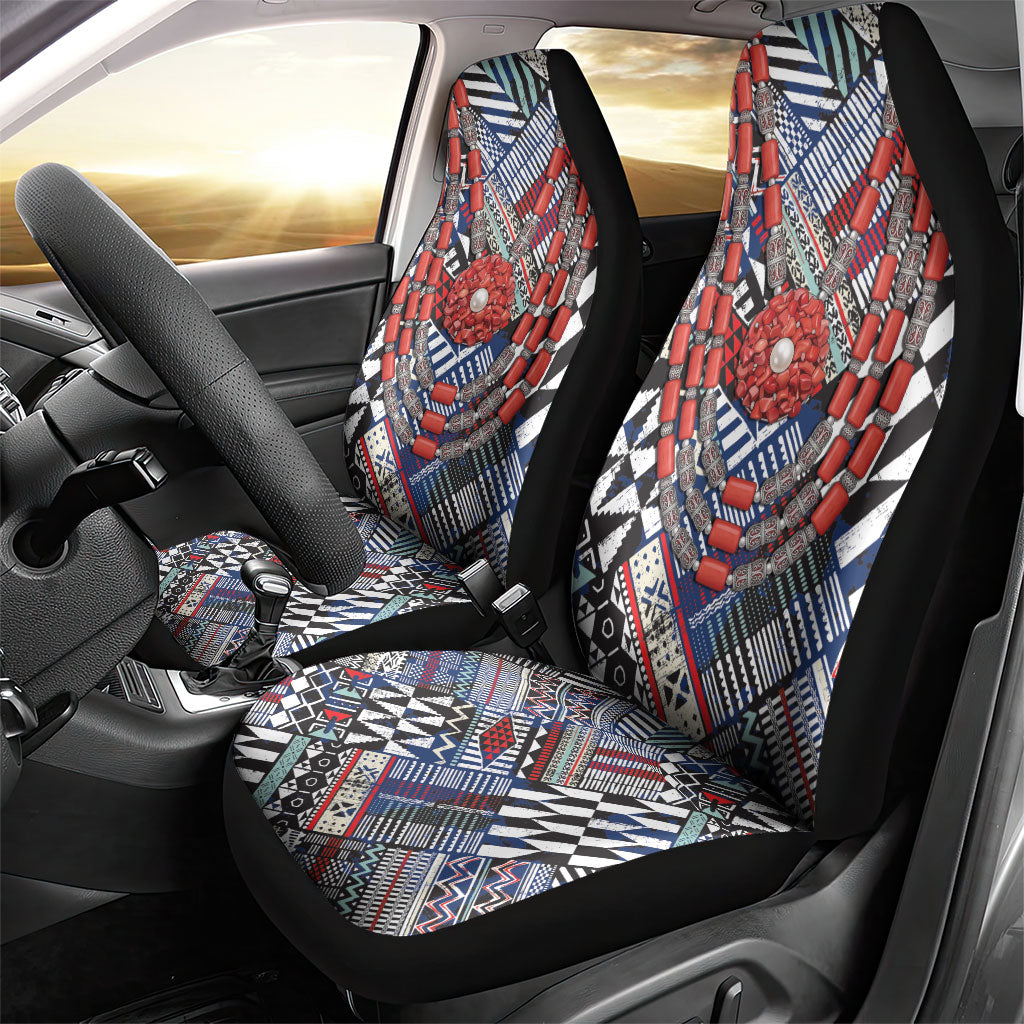 Nigeria Traditional Coral Bead Attire Car Seat Cover Tribal African Style
