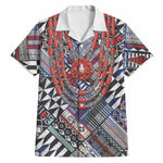 Nigeria Traditional Coral Bead Attire Hawaiian Shirt Tribal African Style