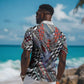 Nigeria Traditional Coral Bead Attire Hawaiian Shirt Tribal African Style