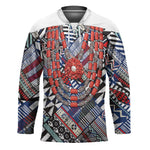 Nigeria Traditional Coral Bead Attire Hockey Jersey Tribal African Style
