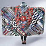 Nigeria Traditional Coral Bead Attire Hooded Blanket Tribal African Style