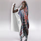 Nigeria Traditional Coral Bead Attire Hooded Blanket Tribal African Style