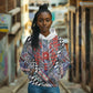 Nigeria Traditional Coral Bead Attire Hoodie Tribal African Style