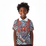 Nigeria Traditional Coral Bead Attire Kid Polo Shirt Tribal African Style