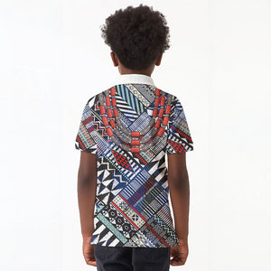 Nigeria Traditional Coral Bead Attire Kid Polo Shirt Tribal African Style