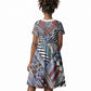 Nigeria Traditional Coral Bead Attire Kid Short Sleeve Dress Tribal African Style
