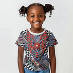 Nigeria Traditional Coral Bead Attire Kid T shirt Tribal African Style