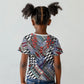 Nigeria Traditional Coral Bead Attire Kid T shirt Tribal African Style