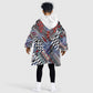 Nigeria Traditional Coral Bead Attire Kid Wearable Blanket Hoodie Tribal African Style