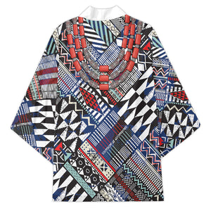 Nigeria Traditional Coral Bead Attire Kimono Tribal African Style