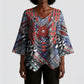 Nigeria Traditional Coral Bead Attire Kimono Sleeve Blouse Tribal African Style