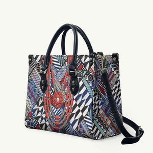 Nigeria Traditional Coral Bead Attire Leather Bag Tribal African Style