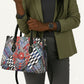 Nigeria Traditional Coral Bead Attire Leather Bag Tribal African Style