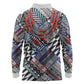 Nigeria Traditional Coral Bead Attire Long Sleeve Polo Shirt Tribal African Style