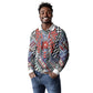 Nigeria Traditional Coral Bead Attire Long Sleeve Polo Shirt Tribal African Style