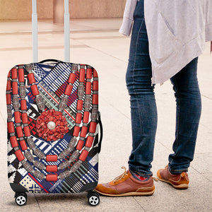 Nigeria Traditional Coral Bead Attire Luggage Cover Tribal African Style