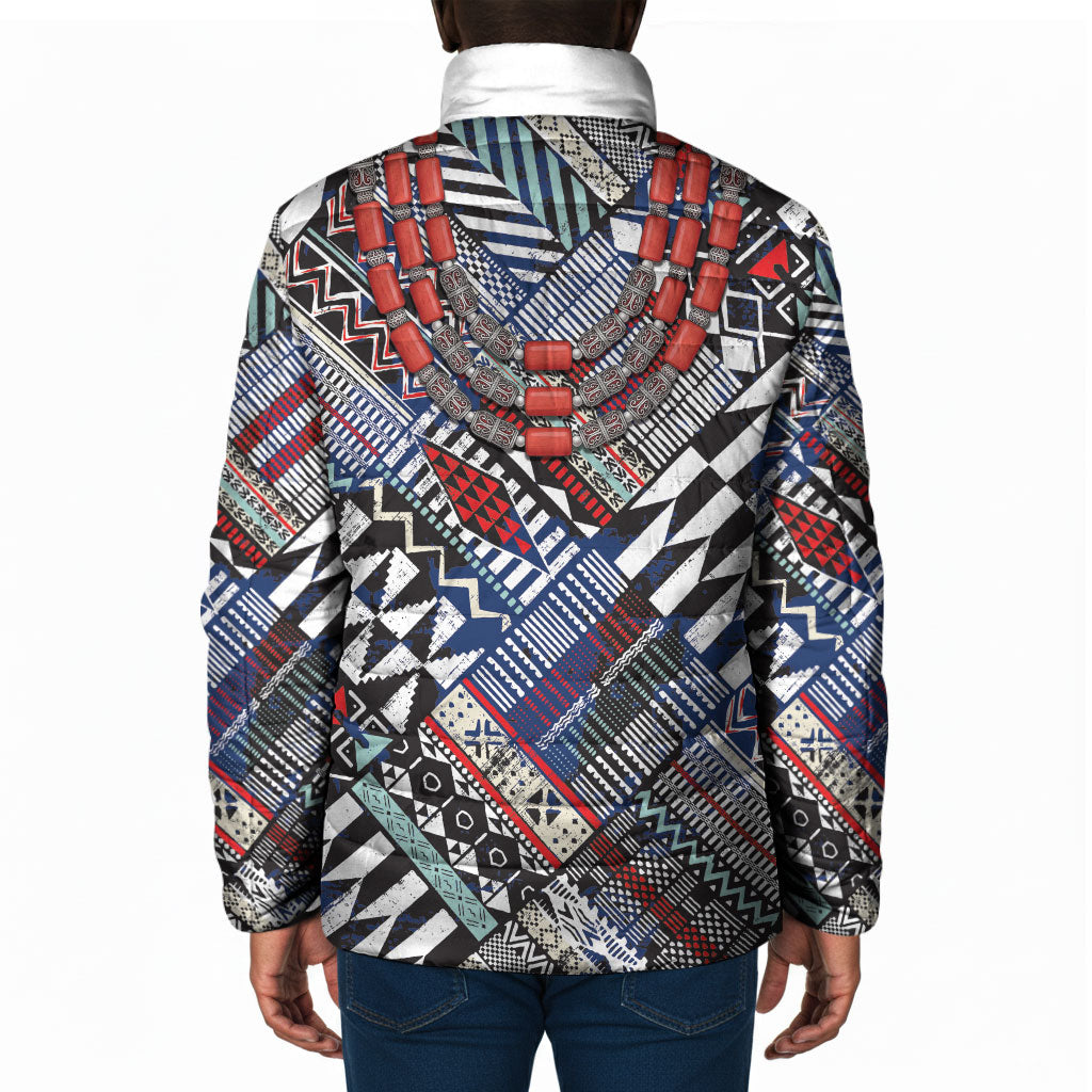 Nigeria Traditional Coral Bead Attire Padded Jacket Tribal African Style
