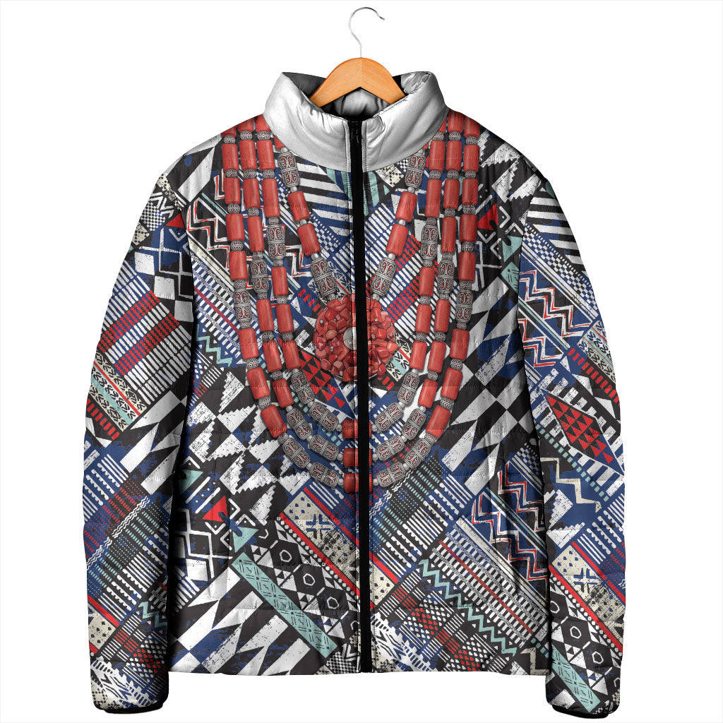 Nigeria Traditional Coral Bead Attire Padded Jacket Tribal African Style