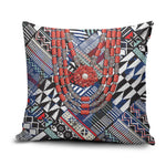 Nigeria Traditional Coral Bead Attire Pillow Cover Tribal African Style
