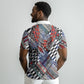 Nigeria Traditional Coral Bead Attire Polo Shirt Tribal African Style