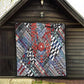 Nigeria Traditional Coral Bead Attire Quilt Tribal African Style