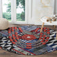 Nigeria Traditional Coral Bead Attire Round Carpet Tribal African Style