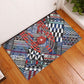 Nigeria Traditional Coral Bead Attire Rubber Doormat Tribal African Style