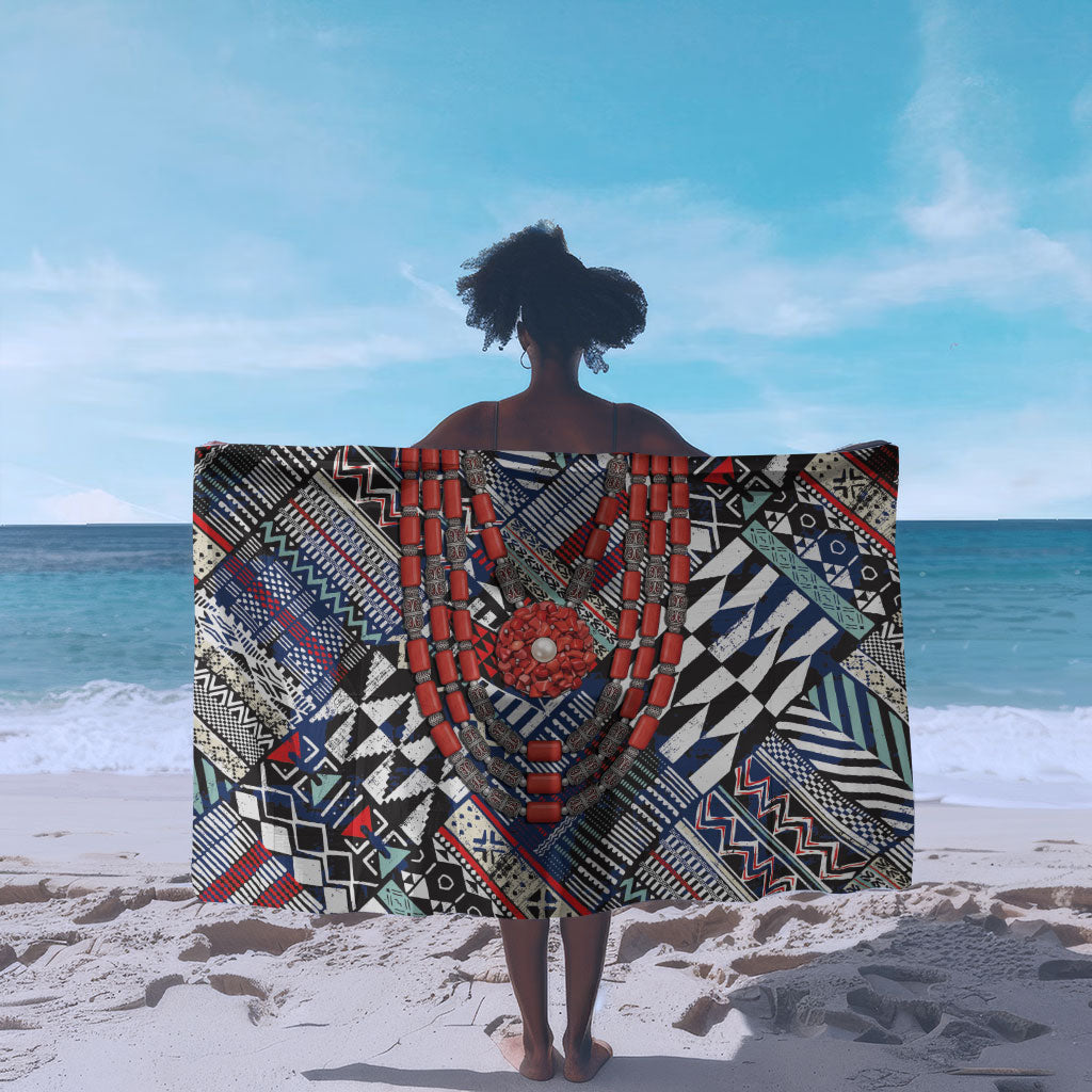 Nigeria Traditional Coral Bead Attire Sarong Tribal African Style
