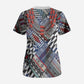 Nigeria Traditional Coral Bead Attire Scrub Top Tribal African Style