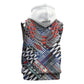 Nigeria Traditional Coral Bead Attire Sleeveless Hoodie Tribal African Style