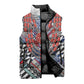 Nigeria Traditional Coral Bead Attire Sleeveless Puffer Jacket Tribal African Style