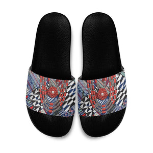 Nigeria Traditional Coral Bead Attire Slide Sandals Tribal African Style