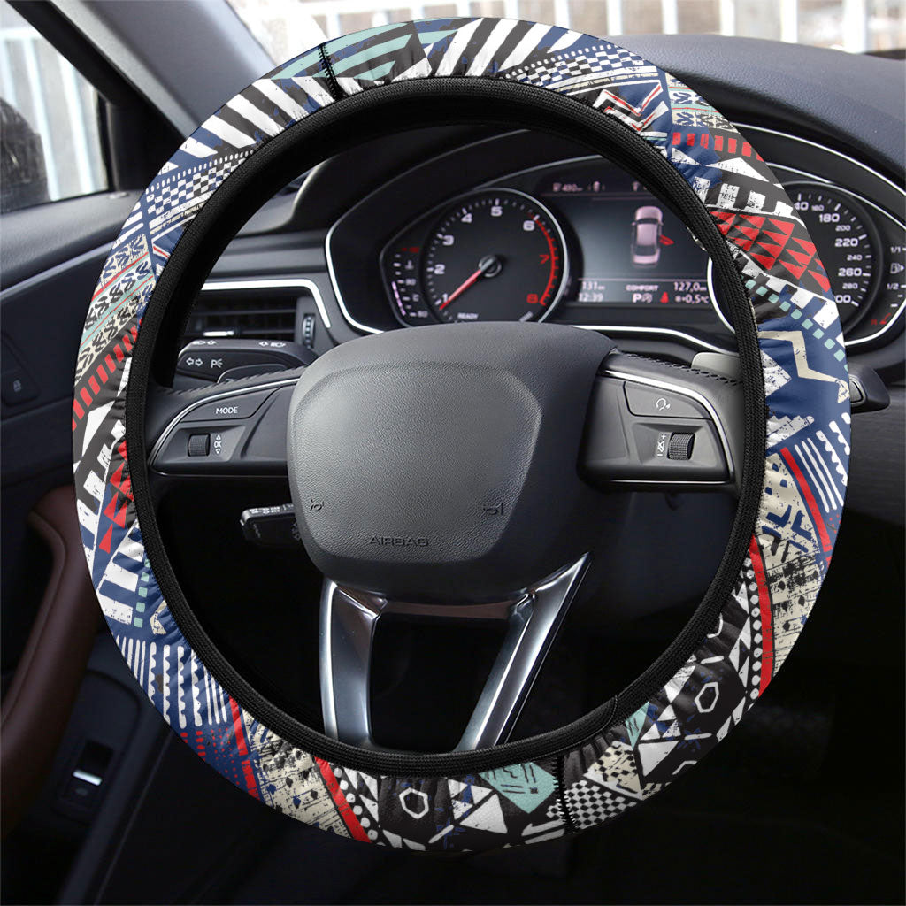 Nigeria Traditional Coral Bead Attire Steering Wheel Cover Tribal African Style