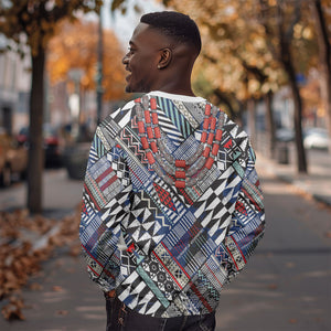 Nigeria Traditional Coral Bead Attire Sweatshirt Tribal African Style