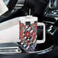 Nigeria Traditional Coral Bead Attire Tumbler With Handle Tribal African Style