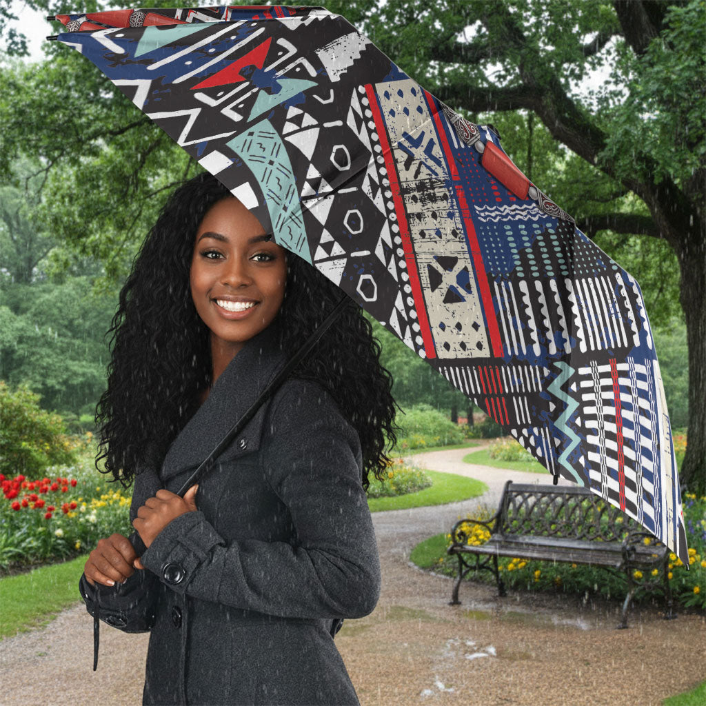 Nigeria Traditional Coral Bead Attire Umbrella Tribal African Style