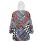 Nigeria Traditional Coral Bead Attire Wearable Blanket Hoodie Tribal African Style