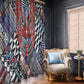 Nigeria Traditional Coral Bead Attire Window Curtain Tribal African Style
