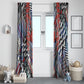 Nigeria Traditional Coral Bead Attire Window Curtain Tribal African Style