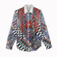 Nigeria Traditional Coral Bead Attire Women Casual Shirt Tribal African Style