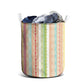 Nigerian Aso Oke African Ethnic Stripes Laundry Basket