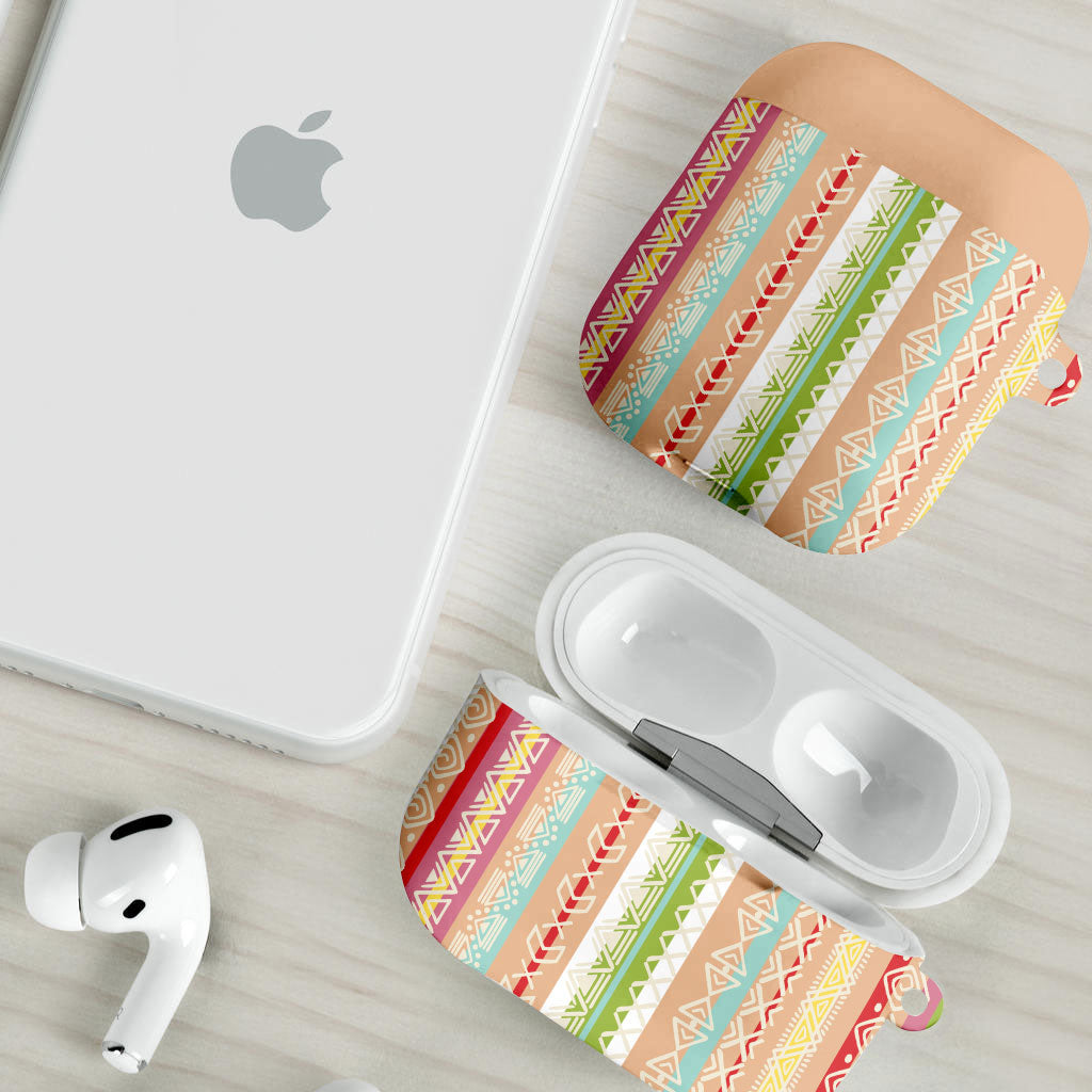 Nigerian Aso Oke African Ethnic Stripes AirPods Case