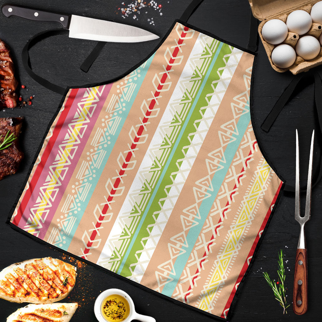 Nigerian Aso Oke African Ethnic Stripes Apron