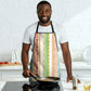 Nigerian Aso Oke African Ethnic Stripes Apron