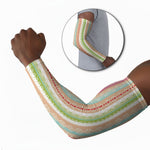 Nigerian Aso Oke African Ethnic Stripes Arm Sleeves