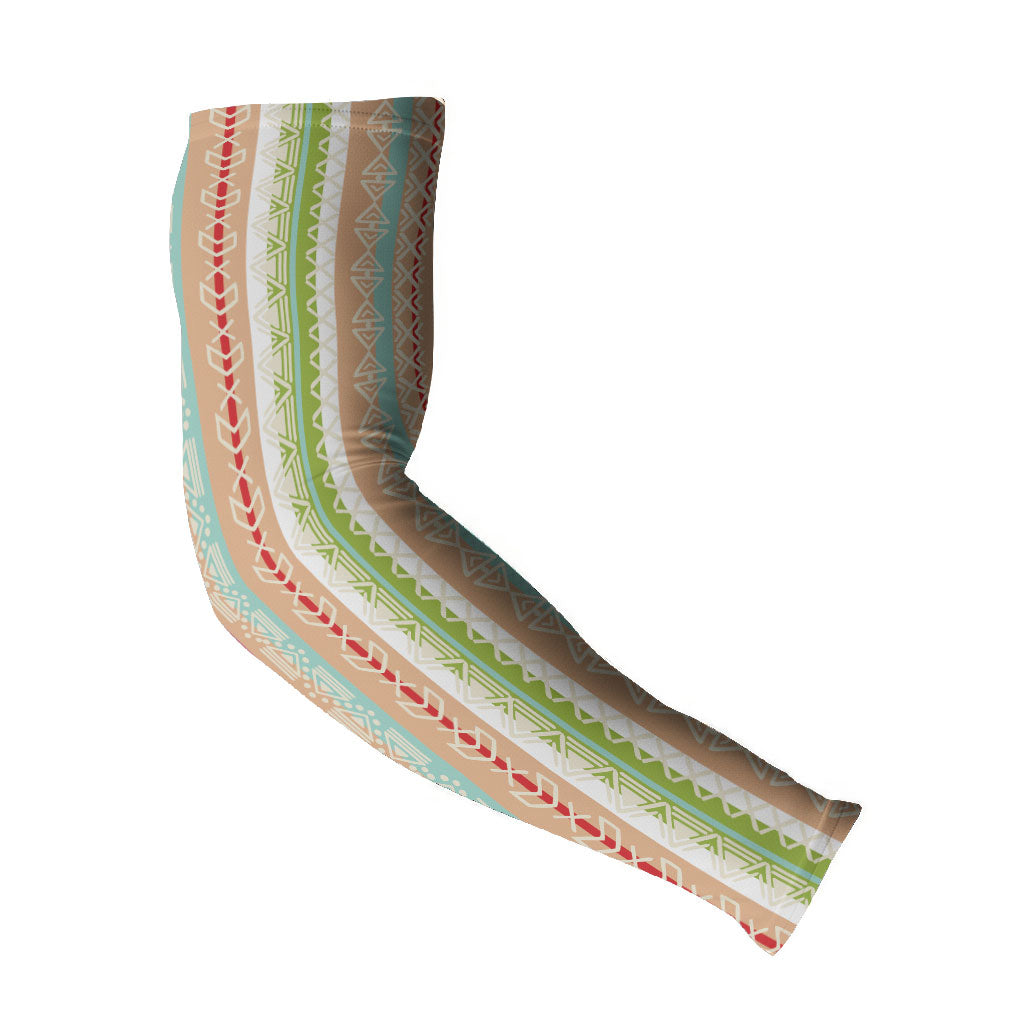 Nigerian Aso Oke African Ethnic Stripes Arm Sleeves