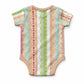 Nigerian Aso Oke African Ethnic Stripes Baby Onesie