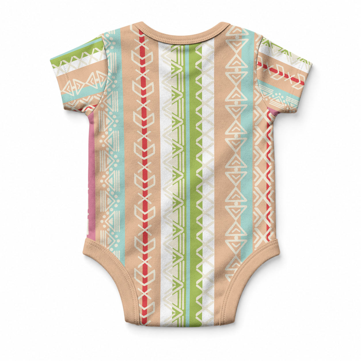 Nigerian Aso Oke African Ethnic Stripes Baby Onesie