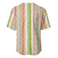 Nigerian Aso Oke African Ethnic Stripes Baseball Jersey